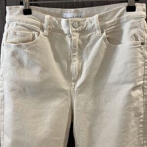 LOFT The Straight Crop Jeans